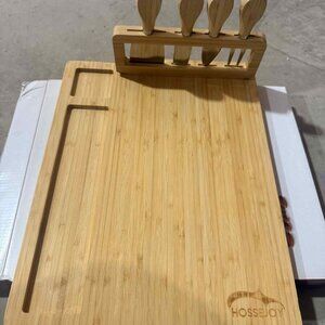 Bamboo Cheese Board Knife Set